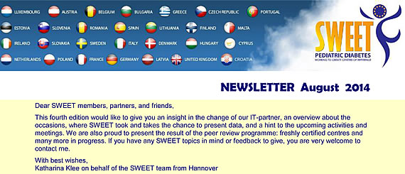 SWEET Newsletter: August 2014